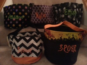 Embroidery for You personalized halloween buckets
