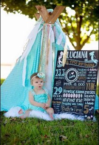 First birthday personalized chalkboard sign