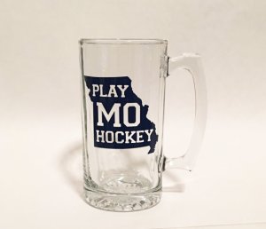 Missouri Hockey Blues Glass